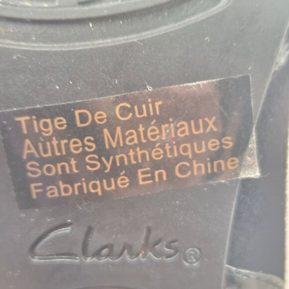 Clarks Comfort Ankle Booties Size 6 Black Suede Preppy Block Heel Shoe Boots - Picture 11 of 12